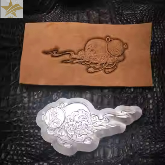 Leatherwork Flowers - แม่พิมพ์ลายนูนหนังรูปทรงน้ำเต้า 3 มิติ, เครื่องมือแกะสลักหนัง, แม่พิมพ์ปั๊มลายหนัง, เครื่องมือทำงานหนัง