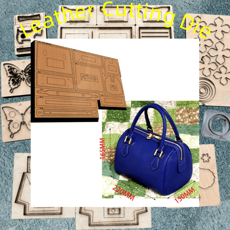 Leatherwork Flowers - แม่พิมพ์ตัดไม้สำหรับทำกระเป๋าถือและกระเป๋าสตางค์ รุ่น XF145, เครื่องมือเจาะหนังทำมือ DIY ใช้ได้กับเครื่องตัดแบบแมนนวลส่วนใหญ่