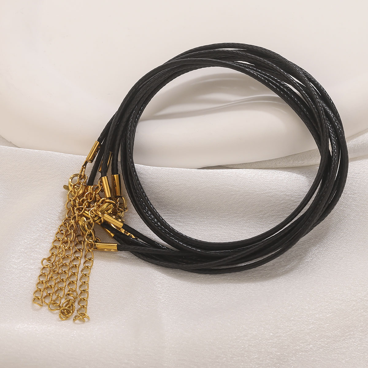 5pcs สร้อยคอหนังสแตนเลสสตีลเคร - Leatherwork Diy บทวิจารณ์และราคา