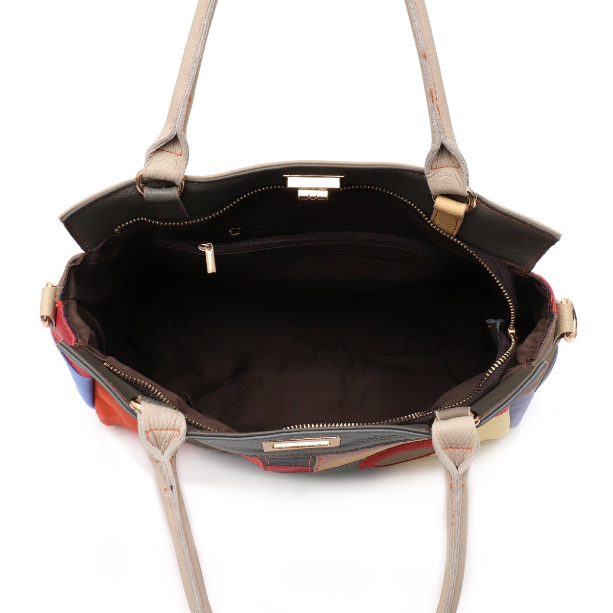 SC Chic สีสันสดใสจริงหนังเรขาค - Leather Work Handbags For Women บทวิจารณ์และราคา