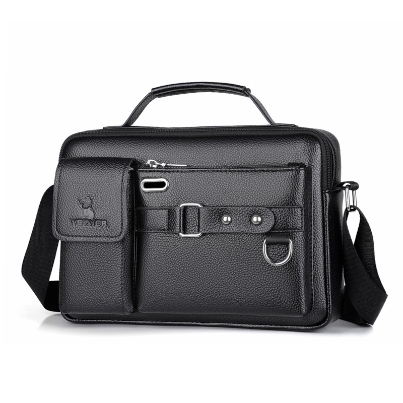 ยี่ห้อผู้ชายไหล่กระเป๋าหนังPuธ - Leather Work Handbag บทวิจารณ์และราคา