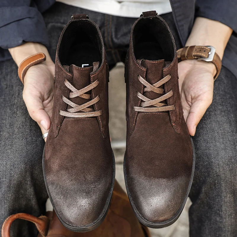 รองเท้าบูทข้อเท้าหนังวัวแท้แบบ - Leatherwork Boots บทวิจารณ์และราคา