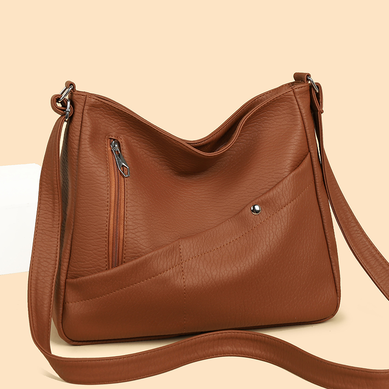 กระเป๋าสะพายข้างหนัง PU สำหรับ - Leather Work Handbags For Women บทวิจารณ์และราคา