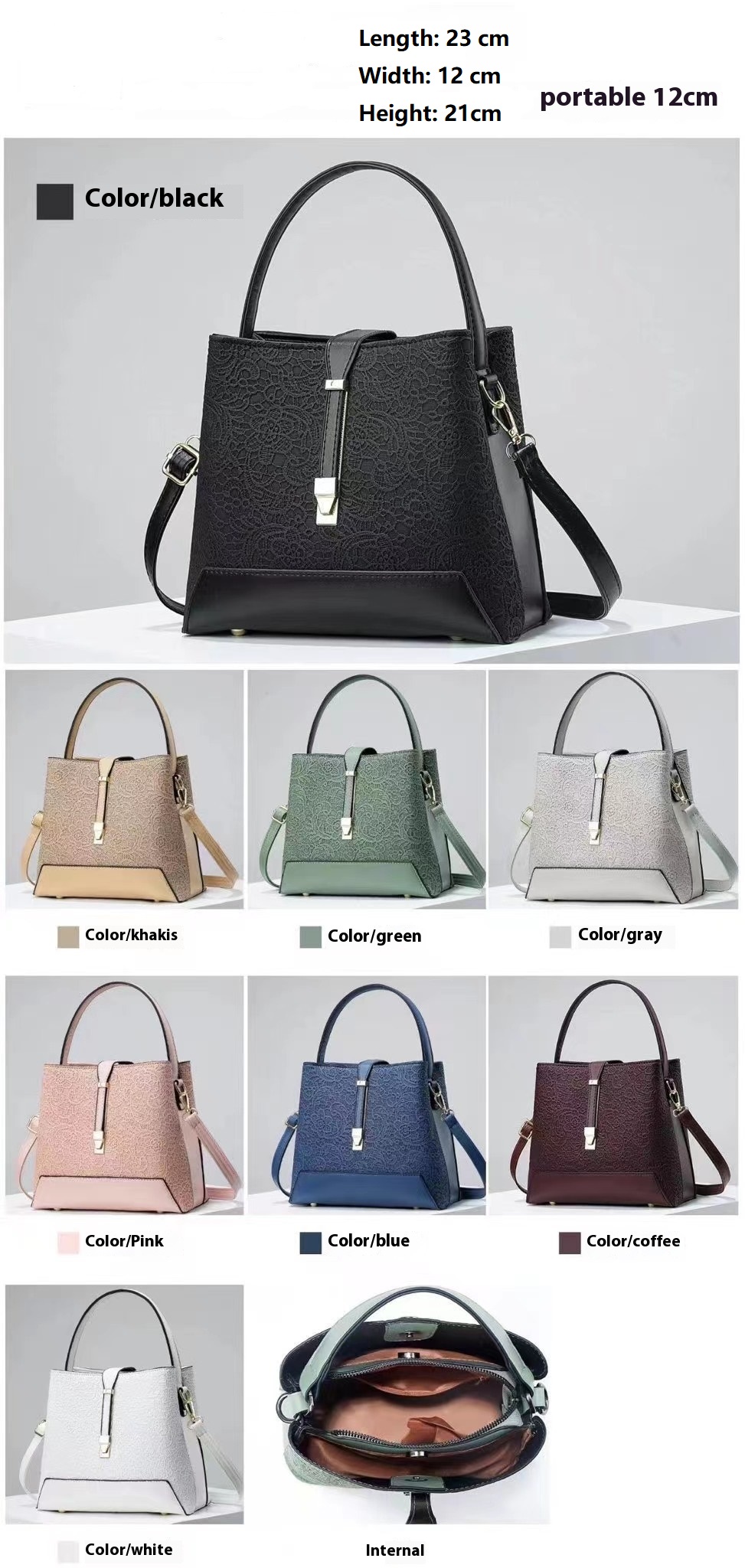 ใหม่หรูหรา Tote กระเป๋าหนัง Cl - Leather Work Handbags บทวิจารณ์และราคา