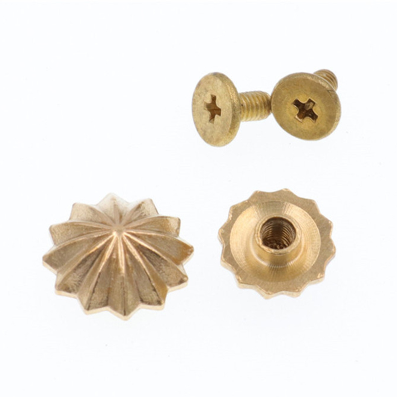 หมุดยึดสายรัดทองเหลือง 5 ชิ้น  - Leatherwork Flowers บทวิจารณ์และราคา