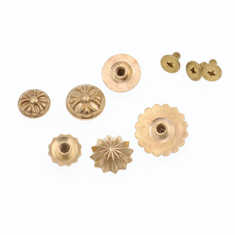 หมุดยึดสายรัดทองเหลือง 5 ชิ้น  - Leatherwork Flowers บทวิจารณ์และราคา