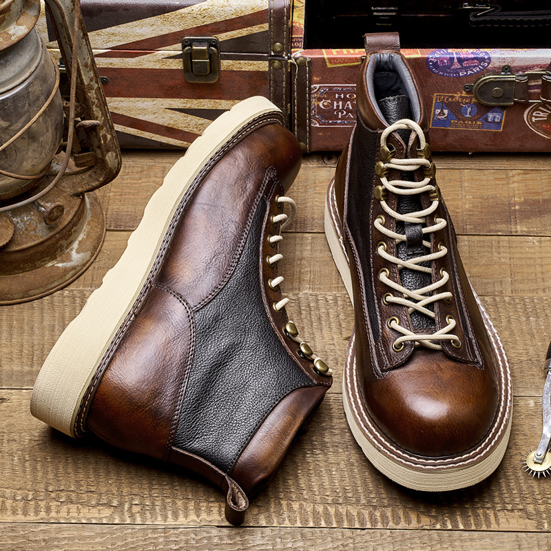 รองเท้าบูททำงานแบบสั้นสำหรับผู - Leatherwork Boots บทวิจารณ์และราคา