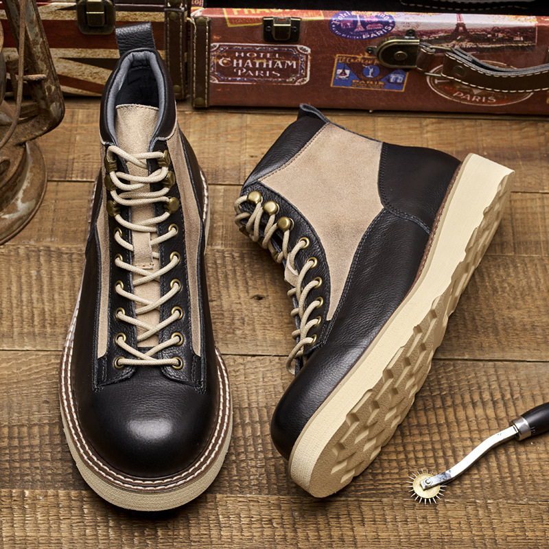 รองเท้าบูททำงานแบบสั้นสำหรับผู - Leatherwork Boots บทวิจารณ์และราคา