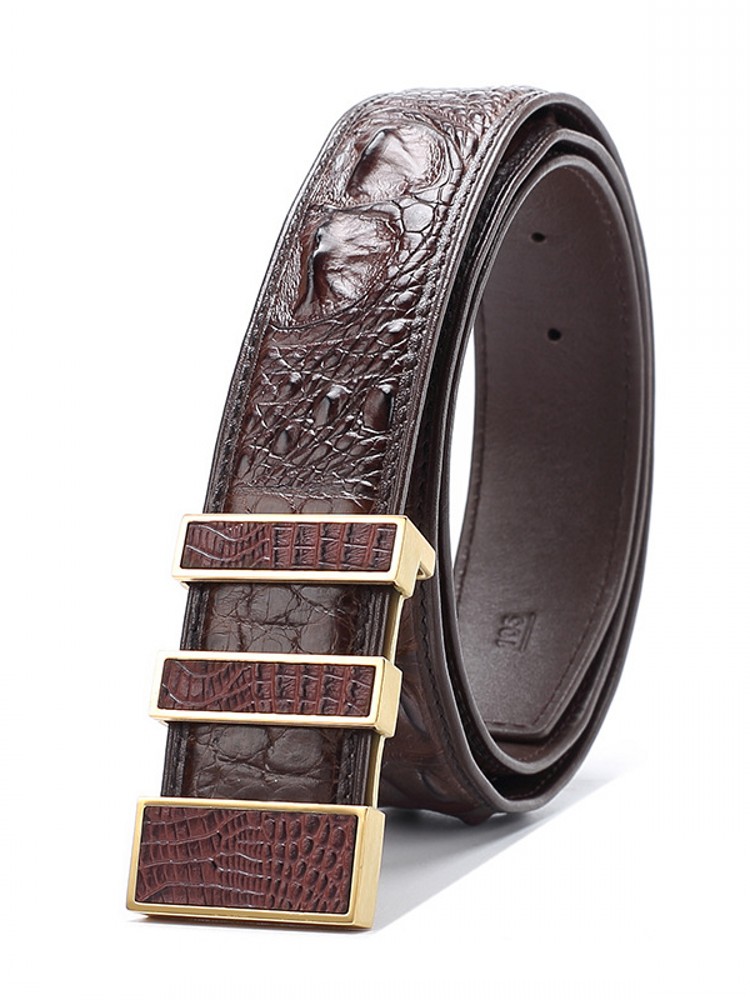 คุณภาพสูงชายหนังจระเข้แท้เข็มข - Leatherworking Classic บทวิจารณ์และราคา