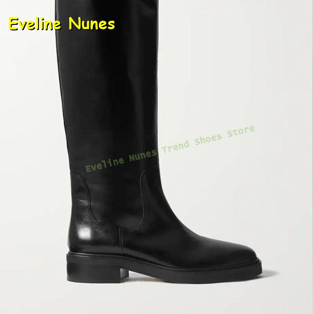 รองเท้าบูทหนังสีดำทรงสูงถึงเข่ - Leatherwork Boots บทวิจารณ์และราคา