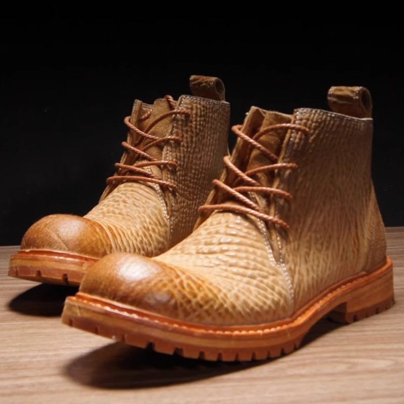 รองเท้าบูทเชลซีข้อสั้นหนังม้าท - Leatherwork Boots บทวิจารณ์และราคา