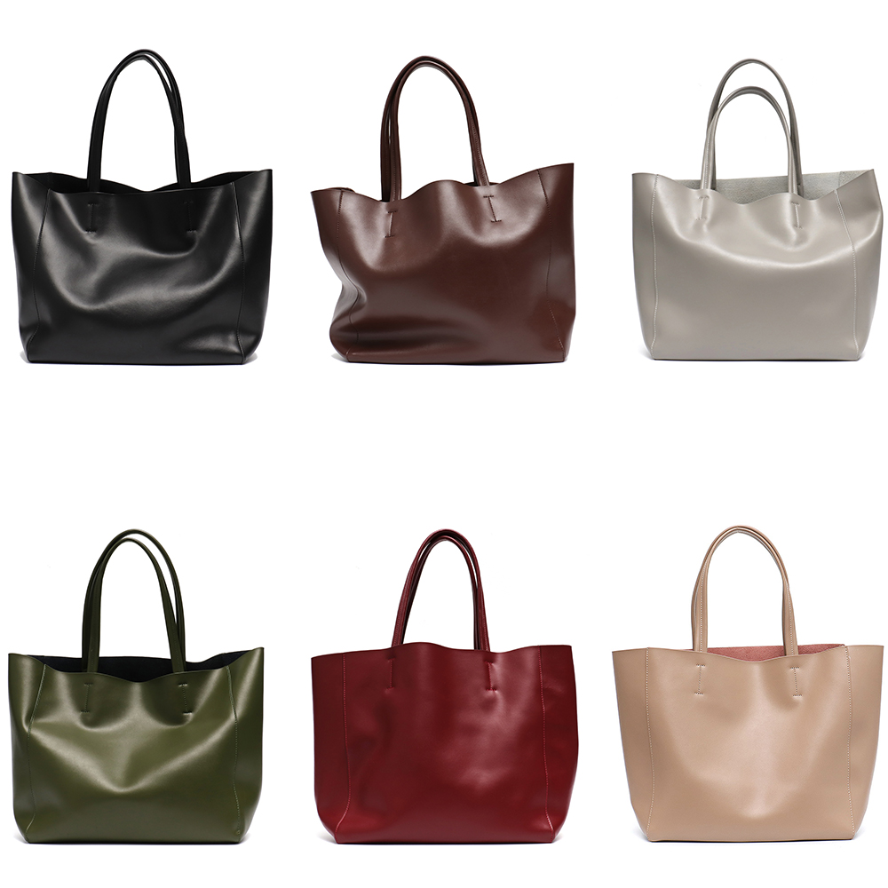 Minimalist Big Tote กระเป๋าผู้ - Leather Work Handbags For Women บทวิจารณ์และราคา