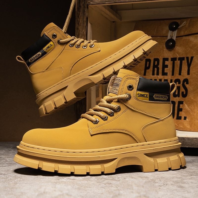 Vintage Men Platformข้อเท้ารอง - Leatherwork Boots บทวิจารณ์และราคา