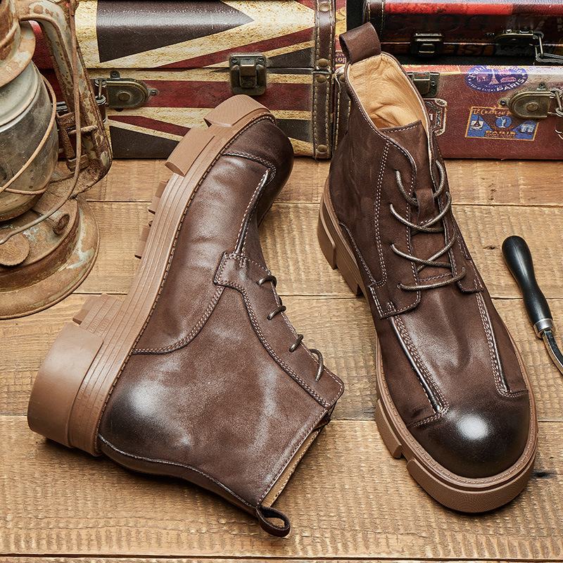 รองเท้าบูทผู้ชายสไตล์อังกฤษ หน - Leatherwork Boots บทวิจารณ์และราคา