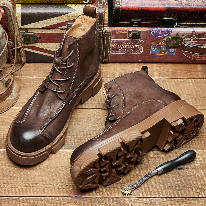 รองเท้าบูทผู้ชายสไตล์อังกฤษ หน - Leatherwork Boots บทวิจารณ์และราคา