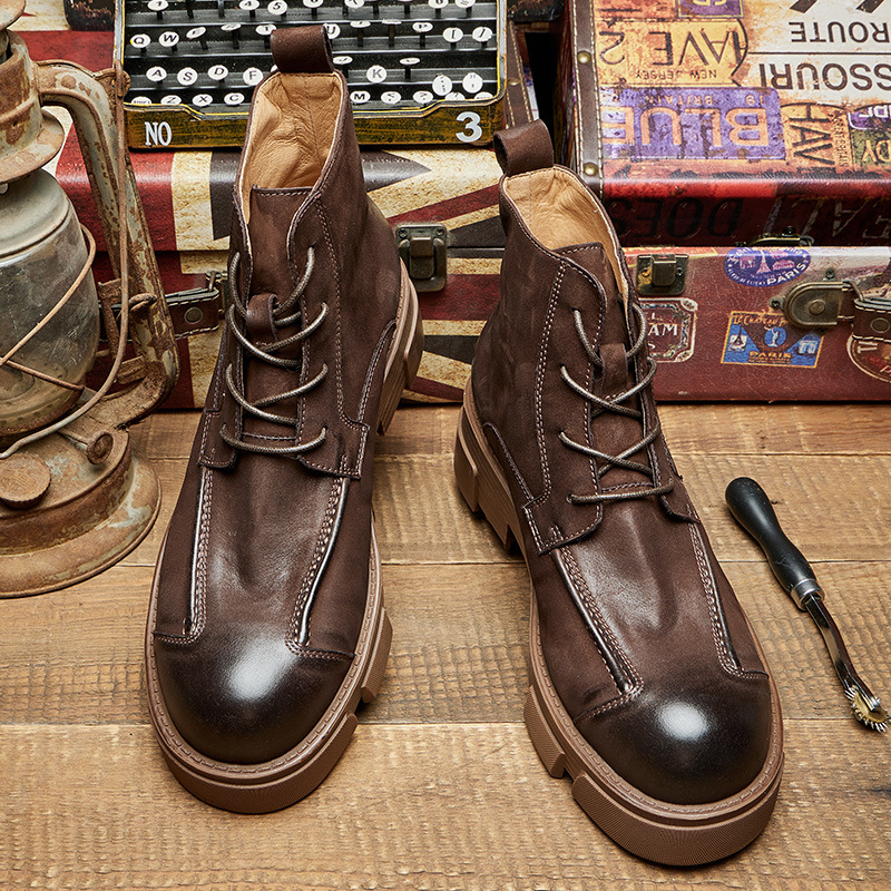 รองเท้าบูทผู้ชายสไตล์อังกฤษ หน - Leatherwork Boots บทวิจารณ์และราคา