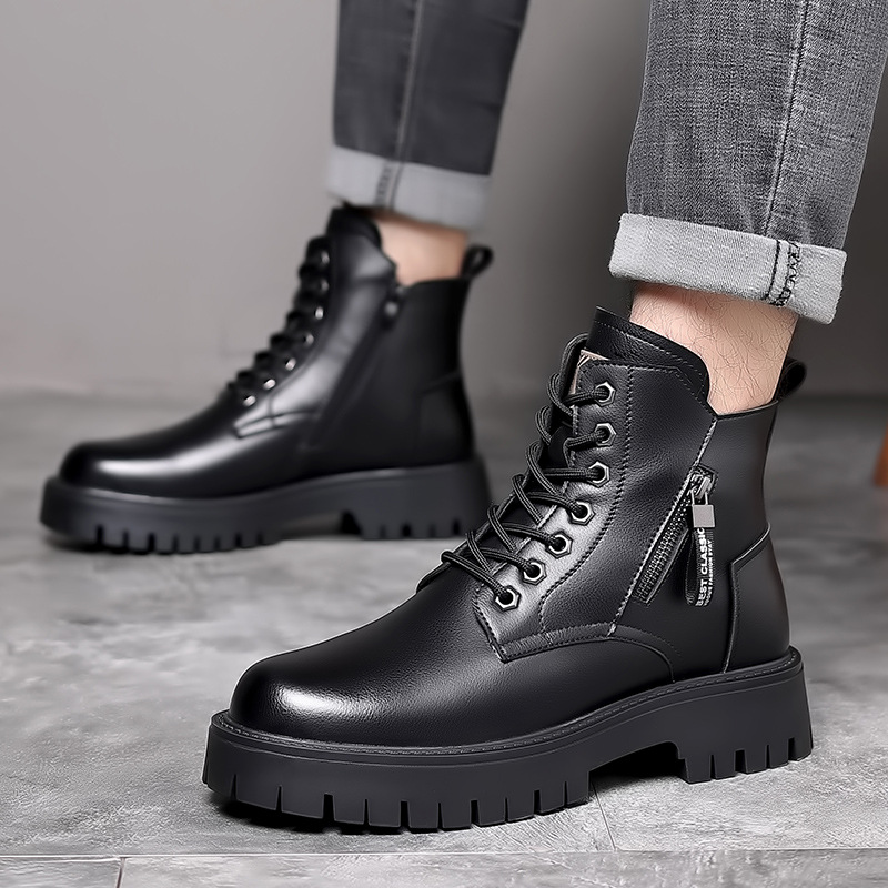 รองเท้าบูทหนังแท้สไตล์คลาสสิกส - Leatherwork Boots บทวิจารณ์และราคา