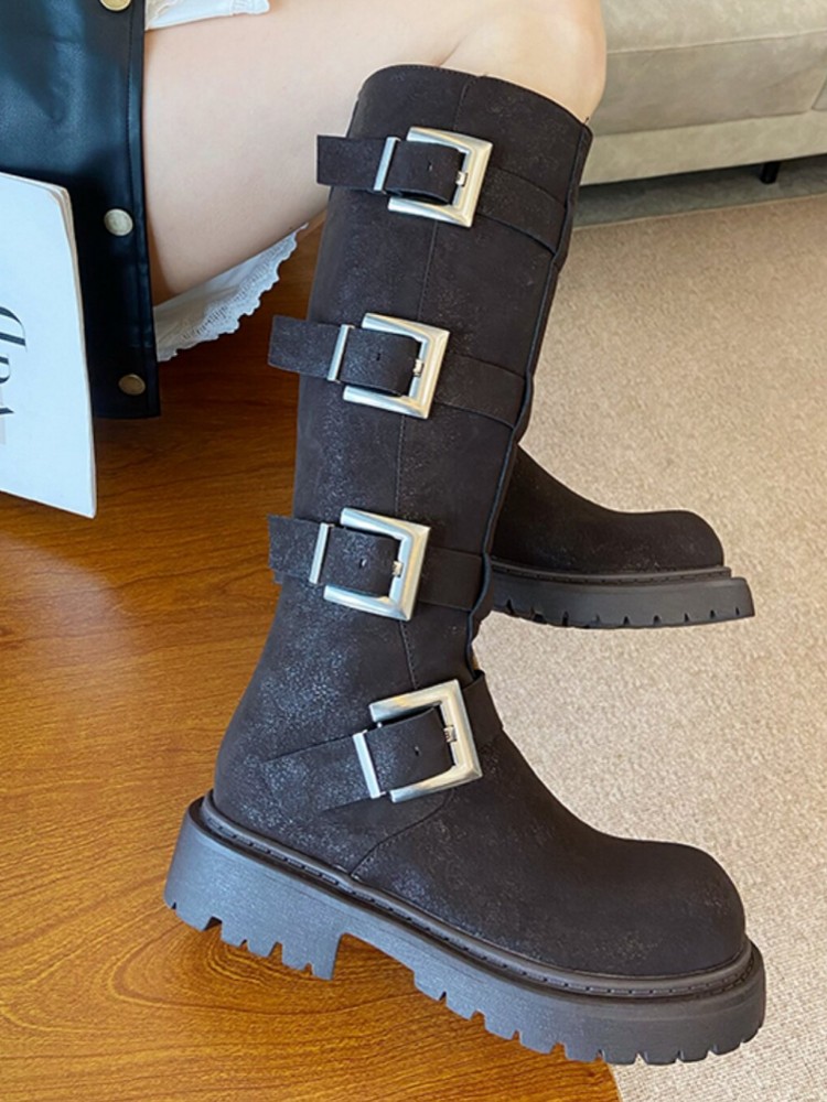 รองเท้าบูทผู้หญิงแฟชั่นแบบหลาย - Leatherwork Boots บทวิจารณ์และราคา