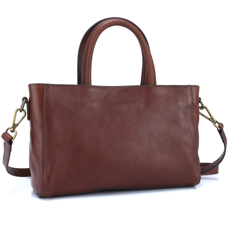 กระเป๋ามีที่จับกระเป๋าหนังวัวธ - Leather Work Handbags For Women บทวิจารณ์และราคา