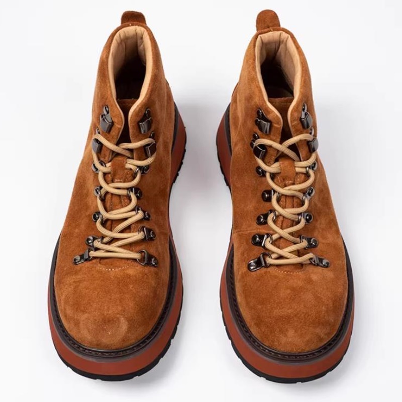 รองเท้าบูทข้อเท้าหนังแท้พื้นหน - Leatherwork Boots บทวิจารณ์และราคา