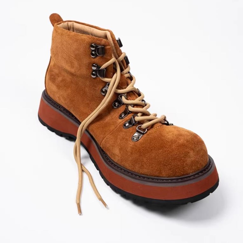 รองเท้าบูทข้อเท้าหนังแท้พื้นหน - Leatherwork Boots บทวิจารณ์และราคา