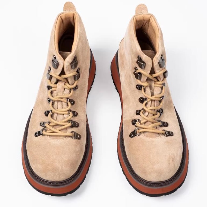 รองเท้าบูทข้อเท้าหนังแท้พื้นหน - Leatherwork Boots บทวิจารณ์และราคา