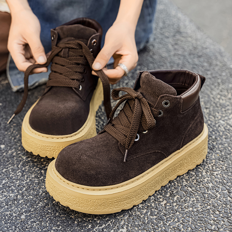 รองเท้าบูทหนังกลับคุณภาพสูงสำห - Leatherwork Boots บทวิจารณ์และราคา