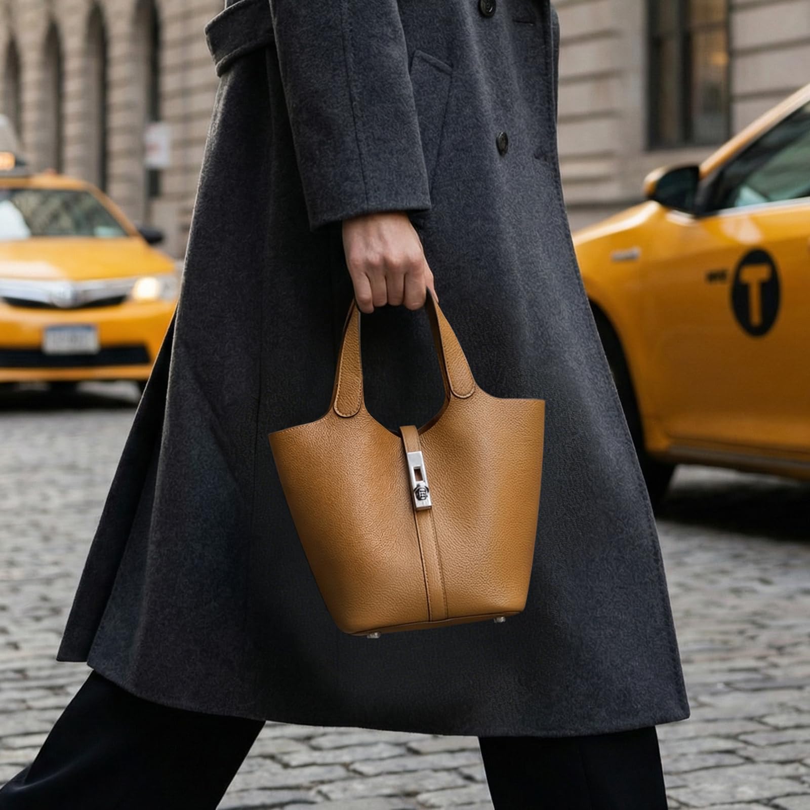 กระเป๋าทรงบัคเก็ตสำหรับผู้หญิง - Leather Work Handbags For Women บทวิจารณ์และราคา