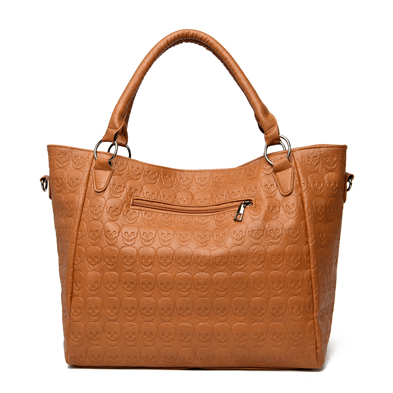 กระเป๋าสะพายข้างลายหัวกะโหลกสไ - Leather Work Handbags For Women บทวิจารณ์และราคา