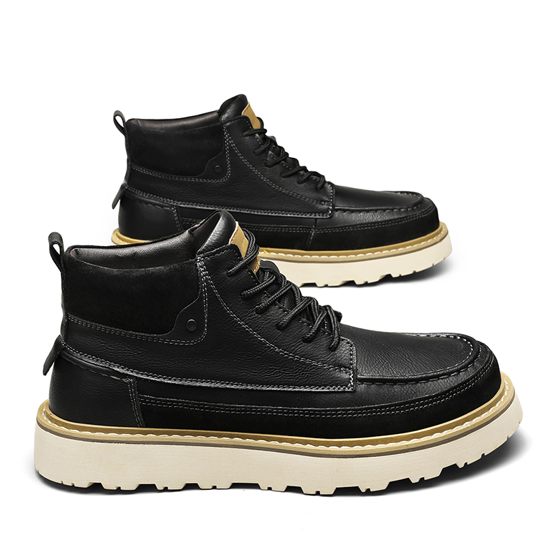 รองเท้าบูทข้อสูงบุขนแกะสีน้ำตา - Leatherwork Boots บทวิจารณ์และราคา