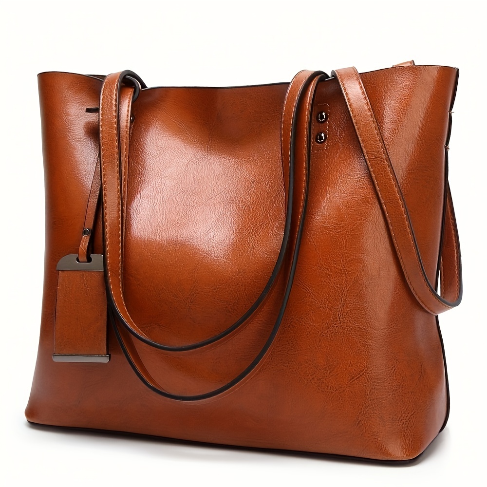 กระเป๋าหนังผู้หญิงย้อนยุคแฟชั่ - Leather Work Handbags For Women บทวิจารณ์และราคา
