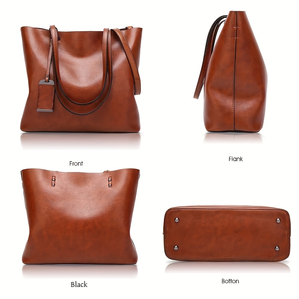 กระเป๋าหนังผู้หญิงย้อนยุคแฟชั่ - Leather Work Handbags For Women บทวิจารณ์และราคา